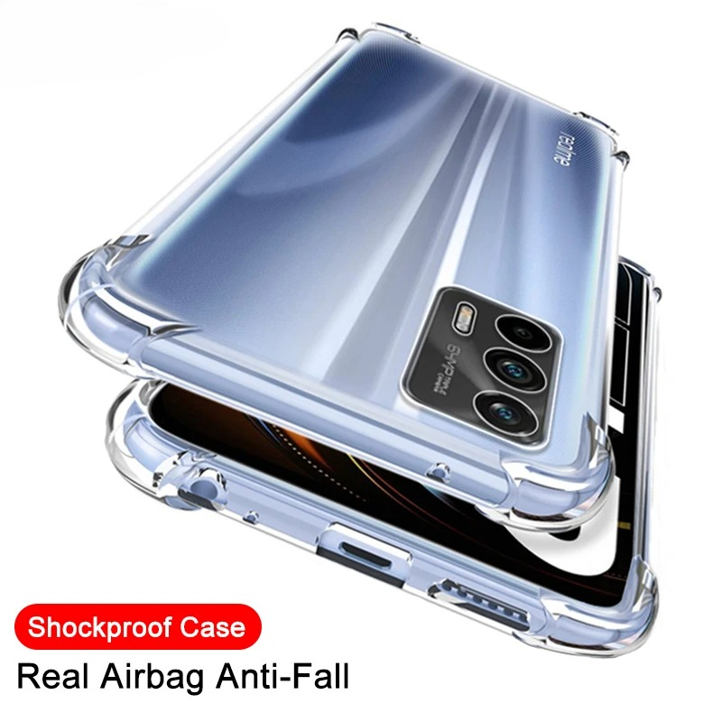 Realme Gt 6 - Custodia antiurto in silicone trasparente di
